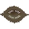 Ekena Millwork Antonio Ceiling Medallion, Hand-Painted Platinum, 35 7/8"W x 22 1/2"H x 4 3/8"P CM35X22ANPLS - alternate 4